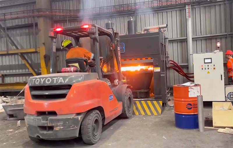 Aluminum dross press system Aluminum dross press system
